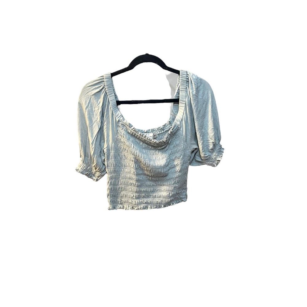 Eden in Love light blue crop top - large